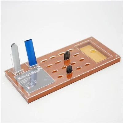 Träkorn akryl elektronisk cigarettställ