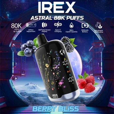 IREX Astral 80K – Ett flaggskepp E-engångscigarett med hög kapacitet, kraftfu...