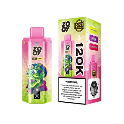 ZOOY 120K 6 IN 1 — E-engångscigarett med hög-kapacitet för en ultimat mun-til...