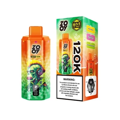 ZOOY 120K 6IN1: Premium Multi-flavor E-engångscigaretter för användning med h...