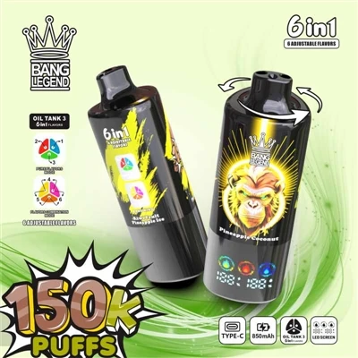 BANG LEGEND 150K puffar 6-i-1: Omdefinierar kapacitet, smak och prestandastan...