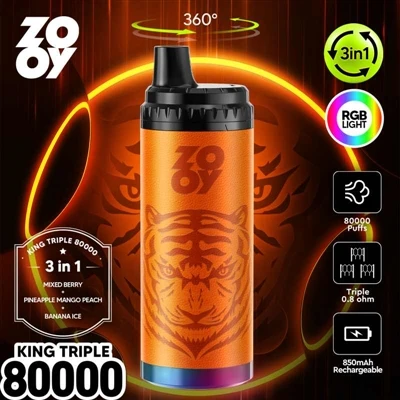 ZOOY KING 3-i-1 80000 Puff Disposable E-cigarett: sätter en ny industristanda...