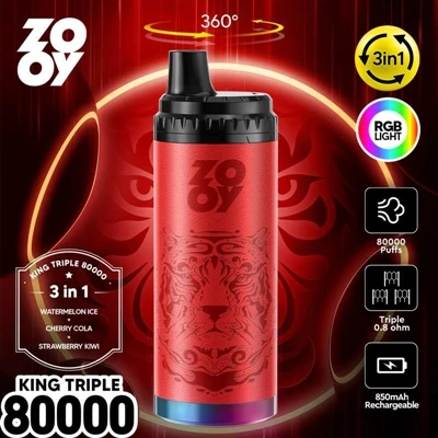ZOOY KING 3-in-1 80000 Puff Disposable Vape: Teknologisk innovation och djupg...