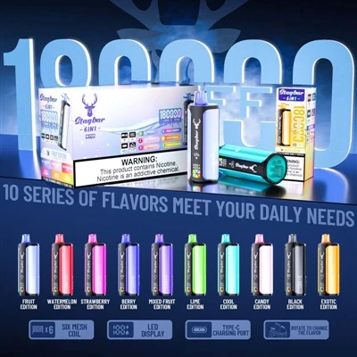 Stag Bar 6in1 180000 Puffs: En legendarisk upplevelse som tillfredsställer se...