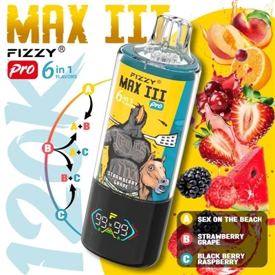 Fizzy MAXIII Pro 120K Puffs Vape: En enhet som verkligen förstår lata människ...