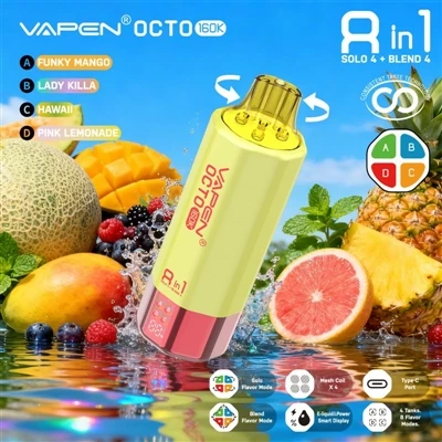 Vapen Octo 160K Puffs 8-in-1: När flera smaker inte längre är en gimmick, uta...