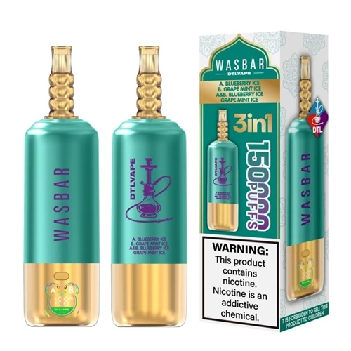 WASBAR DTL 3-i-1 150K: Redefiniing The High-Puff-Count Shisha-Style Vape Expe...